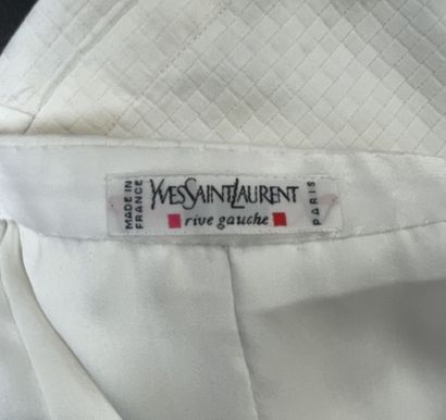 Yves SAINT LAURENT Rive Gauche 
Piqué cotton...
