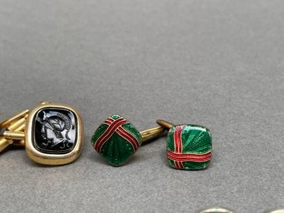 CELINE, Anonymous 
Set of cufflinks in various...