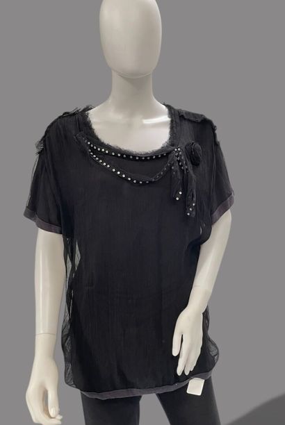 LANVIN, Christian LACROIX 
Set of two black...