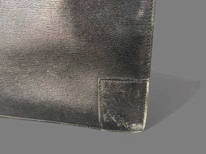 GUCCI 
Black Safiano leather tote bag, double...