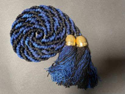 GIVENCHY
Navy blue and black trim belt with...