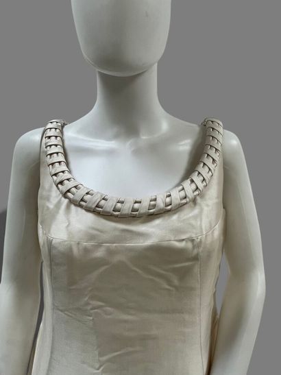 Pierre BALMAIN PARIS
Unbleached silk dress...