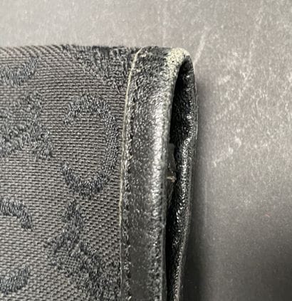 CELINE 
Set of three 25-cm canvas and leather...