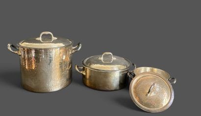 Christian DIOR
Set of three lidded pots in...