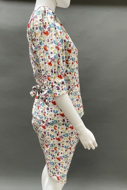 UNGARO Parallèle 
Floral-print cotton suit,...