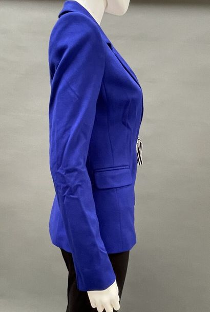 CAVALLI Class 
Majorelle blue wool jacket...