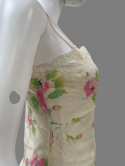UNGARO Parallèle 
White linen set consisting...