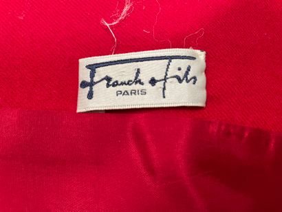 Franck & Fils 
Red wool jacket, round neckline,...