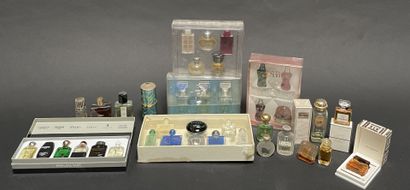 Assortment of samples from various brands:...