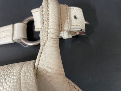 PRADA
40 cm tote bag in beige raffia, white...