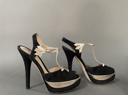 FENDI 
Set of two pairs of pumps: one in...