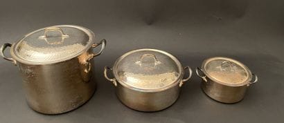 Christian DIOR
Set of three lidded pots in...