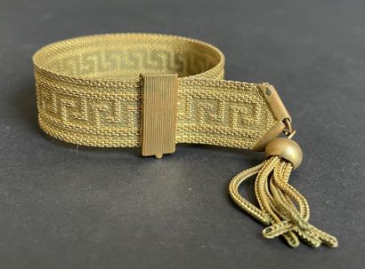 Set of four vintage costume jewelry bracelets...