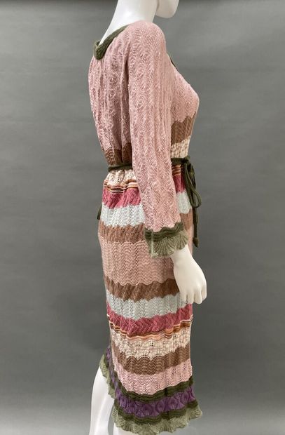 MISSONI 
Crocheted wool dress in shades of...