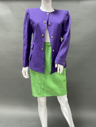 UNGARO Parallèle 
Set including a purple...
