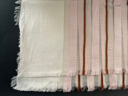 DIOR 
Striped silk and cashmere shawl in...