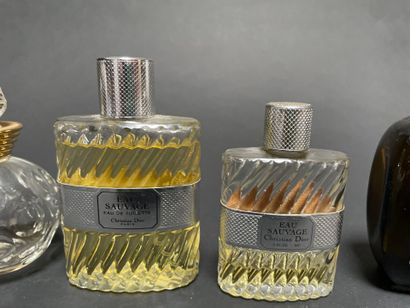 Christian DIOR - EAU SAUVAGE
Set of six bottles,...