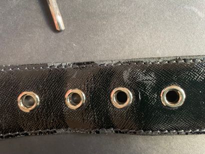 DOLCE & GABBANA
Black leather belt, metal...