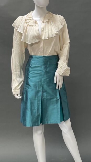 ACANTHE
Two flared silk skirts, one with...