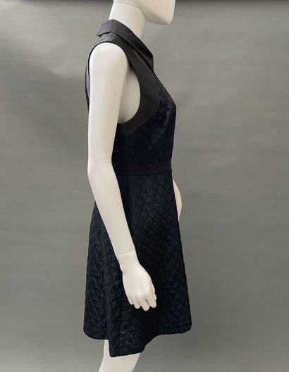 TARA JARMON
Navy blue and black wool dress...