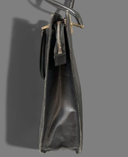 GUCCI 
Black Safiano leather tote bag, double...
