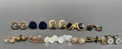 CELINE, Anonymous 
Set of cufflinks in various...