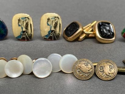 CELINE, Anonymous 
Set of cufflinks in various...
