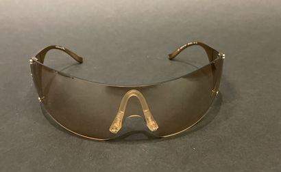 Christian DIOR 
Ski 6 goggles with a gold...