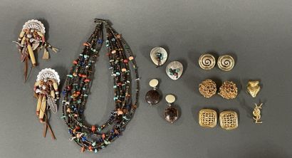 Anonymous 
Set of six pairs of ear clips,...