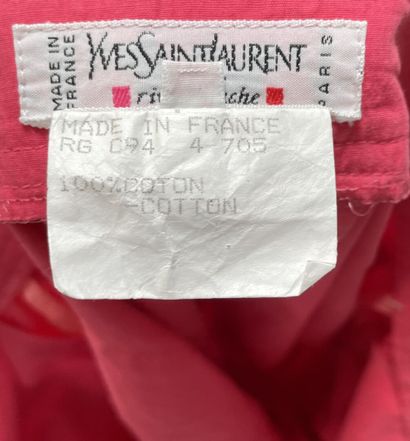 Yves SAINT LAURENT Rive Gauche 
Pink cotton...