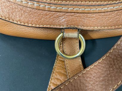 CHLOÉ 
Marcie bag in camel-colored grained...