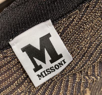 MISSONI
Knit dress with gold lurex, V-neck,...