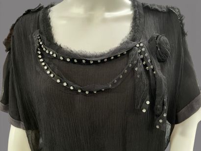 LANVIN, Christian LACROIX 
Set of two black...