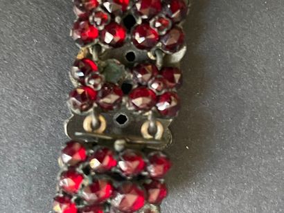 Set of four vintage costume jewelry bracelets...