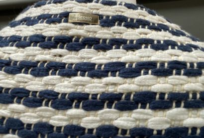 HERNO 
Knitted jacket with navy blue and...