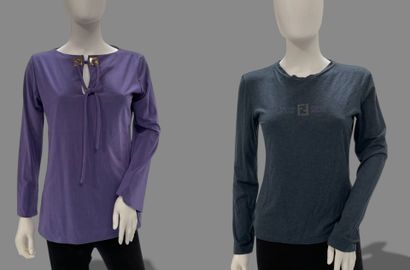 FENDI 
Set includes:
- a purple nylon long-sleeved...