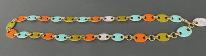 MISSONI
Gold-tone enameled metal belt with...