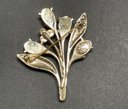 GIVENCHY
Gold-tone metal brooch embellished...