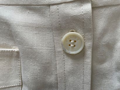 CELINE
Straight-cut skirt in beige fabric,...