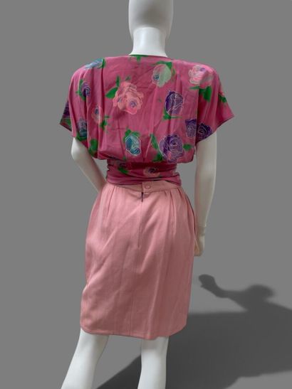 Emmanuel UNGARO 
Set including two silk crepe...