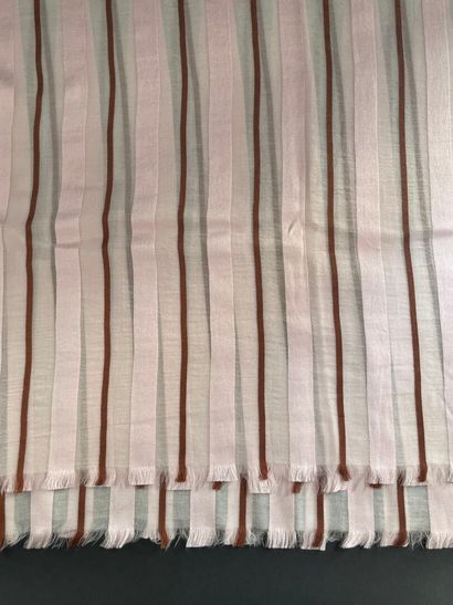 DIOR 
Striped silk and cashmere shawl in...