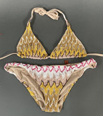 MISSONI 
Two-piece swimsuit with a herringbone...