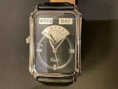 DOLCE & GABBANA 
Sea Quest watch with a rectangular...