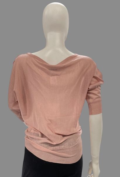 SPARKLE BY ETINCELLE 
Pink wool sweater embellished...