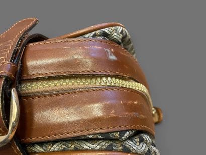 GOYARD attributed to
Set in camel leather...