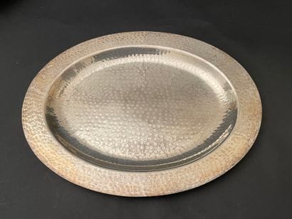Christian DIOR
Two hammered silver plated...