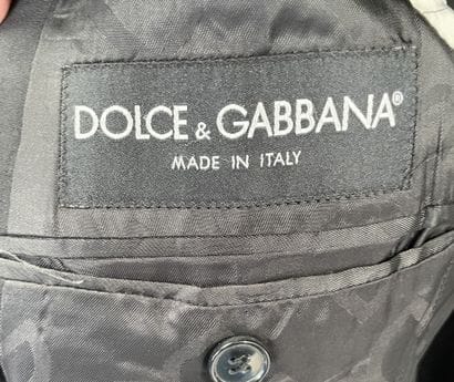 DOLCE & GABBANA Men 
Black wool suit. 
Italian...