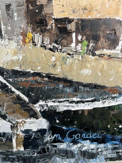 Jean GARDET (1925-2018)
Vue de port
Huile...