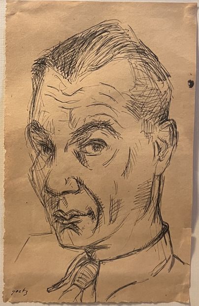 Henri GOETZ (1909-1989)
Portrait d'homme...