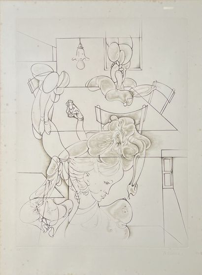 Hans BELLMER (1902-1975)
Composition surréaliste
Eau-forte...